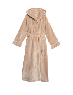 Fleece Hooded Dressing Gown