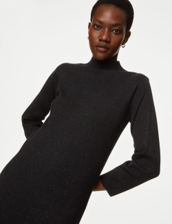 Soft Touch Sparkly Midi Knitted Dress