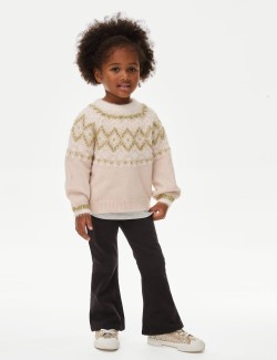 Sparkly Fair Isle Jumper (1-8 Yrs)