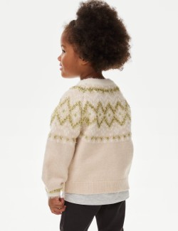 Sparkly Fair Isle Jumper (1-8 Yrs)