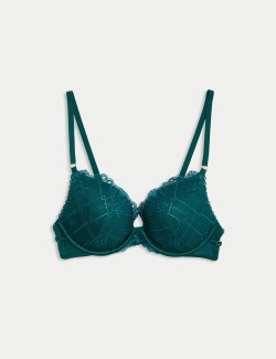 Anelli Embroidered Wired Push Up Bra (A-E)