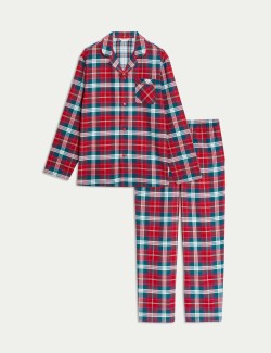 Pure Cotton Checked Pyjama Set