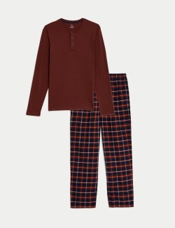 Brushed Cotton Checked Pyjama Set