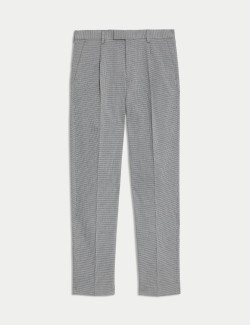 Tailored Fit Puppytooth Trousers