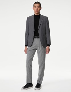 Tailored Fit Puppytooth Trousers