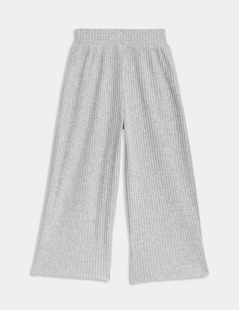 Ribbed Wide Leg Trousers (2-8 Yrs)