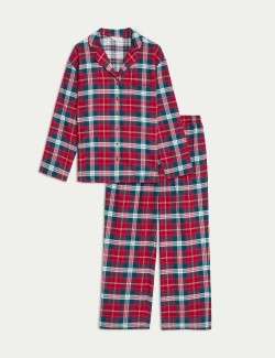 Pure Cotton Checked Pyjama Set