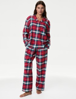 Pure Cotton Checked Pyjama Set