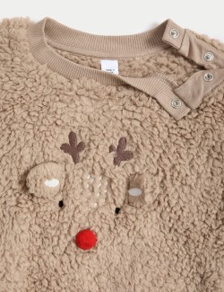 Borg Reindeer Outfit (0-3 Yrs)