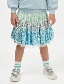 Sequin Elasticated Waist Mini Tutu Skirt (2-8 Yrs)