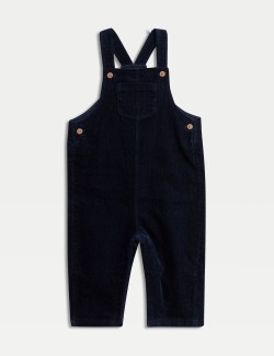 2pc Pure Cotton Cord Dungaree Outfit (0-3 Yrs)