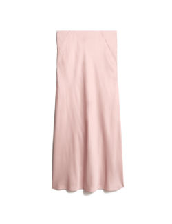 Satin Maxi Slip Skirt