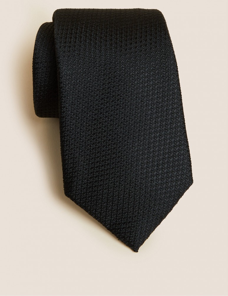 Textured Pure Silk Tie