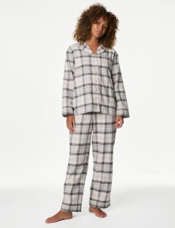 Cotton Rich Checked Pyjama Set