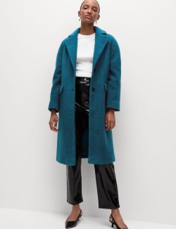 Textured Longline Tailored Coat