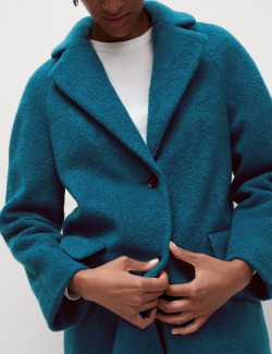 Textured Longline Tailored Coat