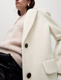 Textured Longline Tailored Coat