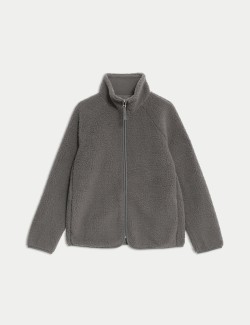 Borg Lightweight Funnel Neck Jacket