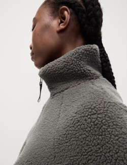 Borg Lightweight Funnel Neck Jacket