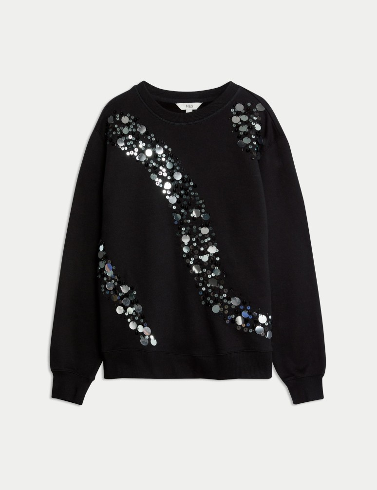 Pure Cotton Sparkly Sweatshirt