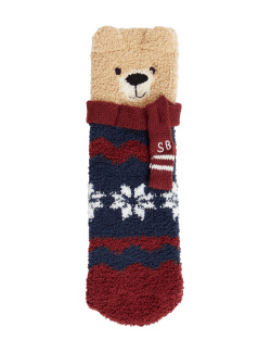 Spencer Bear™ Slipper Socks