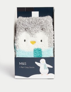 Cosy Penguin Socks (6 Small - 7 Large)