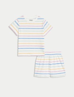 Pure Cotton Striped Pyjamas (1-8 Yrs)