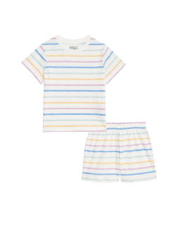 Pure Cotton Striped Pyjamas (1-8 Yrs)