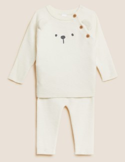 2pc Knitted Bear Hug Outfit...