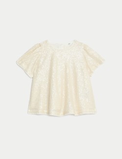 Cotton Rich Sequin Top (2-8 Yrs)