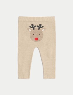 Reindeer Elasticated Waist Leggings (0-3 Yrs)