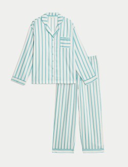 Women's Candy Striped Family Christmas Pyjama Set