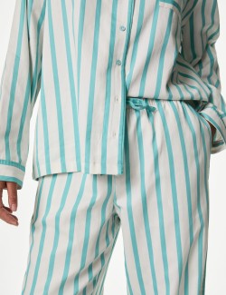 Women's Candy Striped Family Christmas Pyjama Set