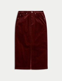 Corduroy Midi Skirt