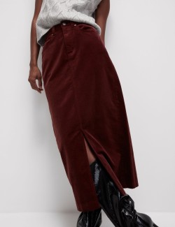 Corduroy Midi Skirt