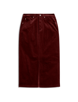 Corduroy Midi Skirt