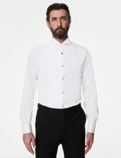 Tailored Fit Luxury Cotton Double Cuff Dress Shirt