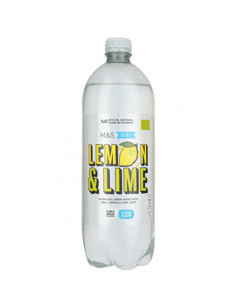Sycený nízkokalorický nealkoholický nápoj s citrónovou a limetkovou příchutí, se sladidlem