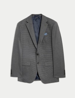 Regular Fit Puppytooth Suit Jacket