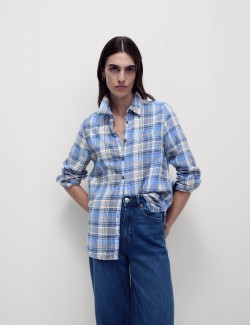 Pure Cotton Checked Shirt