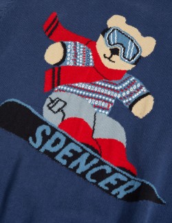 Pure Cotton Spencer Bear™ Jumper (6-16 Yrs)