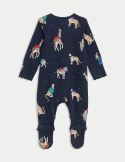 Kids' Animal Party Family Christmas Sleepsuit (0-3 Yrs)