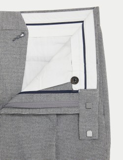 Tailored Fit Puppytooth Trousers