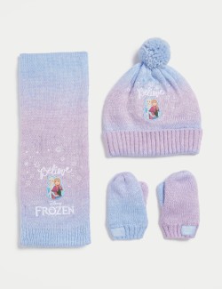 Kids' Frozen™ Hat, Scarf and Mitten Set (1-6 Yrs)