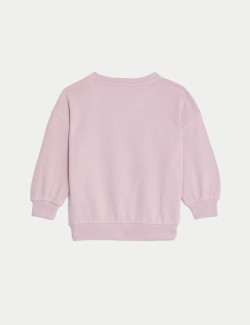 Cotton Rich Diamante Sweatshirt (2-8 Yrs)