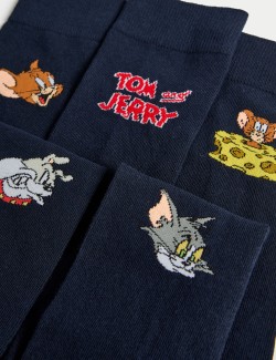 5pk Tom & Jerry™ Cotton Rich Socks