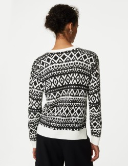 Supersoft Fair Isle Crew Neck Jumper