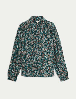 Printed Collared Blouse