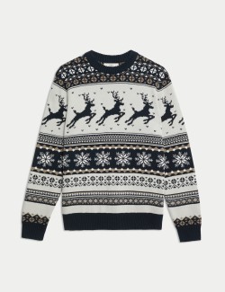 Pure Cotton Fair Isle Christmas Jumper