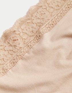 Krajkové midi kalhotky z bavlny s lycrou, 5 ks v balení